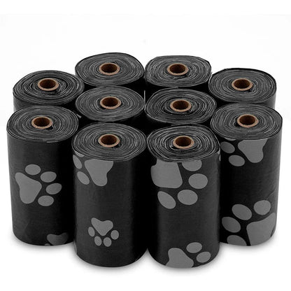 Eco-Friendly Dog Poop Bags - 15 Count Roll for Convenient Outdoor Clean-Up in Vibrant Colors